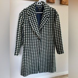 J Crew Oversized Topcoat In Check Tweed